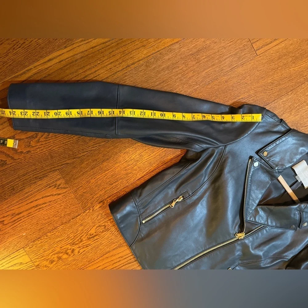 TART COLLECTIONS Genuine Leather Moto Jacket Size Large
